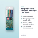 BOLÍGRAFO SAKURA GELLY ROLL VAN GOGH · SET 5 UDS  - características principales