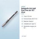 BOLÍGRAFO UNI-BALL EYE FINE UB-157 AZUL - características principales