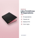 LIBRO PORTAFIRMAS 18 SEPARADORES - características principales