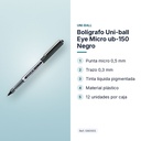 BOLÍGRAFO UNI-BALL EYE MICRO UB-150 NEGRO - características principales