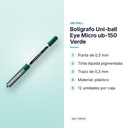 BOLÍGRAFO UNI-BALL EYE MICRO UB-150 VERDE - características principales