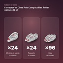 CORRECTOR EN CINTA PRITT COMPACT FLEX ROLLER 4,2MM×10 M - formato de venta: paquete de 24, caja de 96