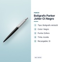 BOLÍGRAFO PARKER JOTTER CT NEGRO - características principales