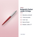 BOLÍGRAFO PARKER JOTTER CT ROJO - características principales