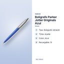 BOLÍGRAFO PARKER JOTTER ORIGINALS AZUL - características principales