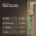 BOLÍGRAFO PARKER JOTTER ORIGINALS PASTEL MORADO - resumen de atributos