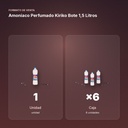 AMONIACO PERFUMADO KIRIKO BOTE 1,5 LITROS - formato de venta: caja de 6