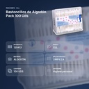 BASTONCILLOS DE ALGODÓN PACK 100 UDS - resumen de atributos