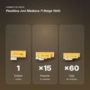 PLASTILINA JOVI MEDIANA 71 BEIGE 150G - formato de venta: paquete de 15, caja de 60