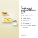 PLASTILINA JOVI MEDIANA 71 BLANCO 150G - características principales