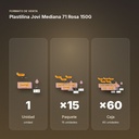 PLASTILINA JOVI MEDIANA 71 ROSA 150G - formato de venta: paquete de 15, caja de 60