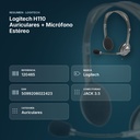 LOGITECH H110 AURICULARES + MICRÓFONO ESTÉREO - resumen de atributos