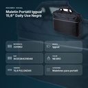 MALETÍN PORTÁTIL IGGUAL 15,6" DAILY USE NEGRO - resumen de atributos