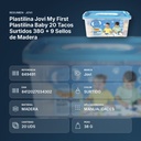 PLASTILINA JOVI MY FIRST PLASTILINA BABY 20 TACOS SURTIDOS 38G + 9 SELLOS DE MADERA - resumen de atributos