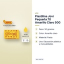 PLASTILINA JOVI PEQUEÑA 70 AMARILLO CLARO 50G - características principales