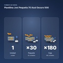 PLASTILINA JOVI PEQUEÑA 70 AZUL OSCURO 50G - formato de venta: paquete de 30, caja de 180