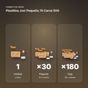 PLASTILINA JOVI PEQUEÑA 70 CARNE 50G - formato de venta: paquete de 30, caja de 180