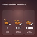 PLASTILINA JOVI PEQUEÑA 70 MARRON 50G - formato de venta: paquete de 30, caja de 180