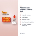 PLASTILINA JOVI PEQUEÑA 70 ROJO 50G - características principales