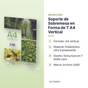 SOPORTE DE SOBREMESA EN FORMA DE T  A4 VERTICAL - características principales