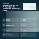 SOBRE AMERICANO CON VENTANA DERECHA 115X225MM 90G SOLAPA RECTA - resumen de atributos