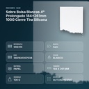 SOBRE BOLSA BLANCAS 4º PROLONGADO 184X261MM 100G CIERRE TIRA SILICONA - resumen de atributos