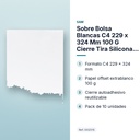 SOBRE BOLSA BLANCAS C4 229 X 324 MM 100 G CIERRE TIRA SILICONA PACK 10 UD - características principales
