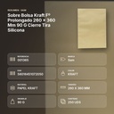 SOBRE BOLSA KRAFT Fº PROLONGADO 260 X 360 MM 90 G CIERRE TIRA SILICONA - resumen de atributos