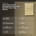 SOBRE BOLSA KRAFT Fº PROLONGADO B4 250 X 353 MM 90 G CIERRE TIRA SILICONA - resumen de atributos