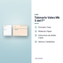 TALONARIO VALES MK 3 DEL Fº - características principales