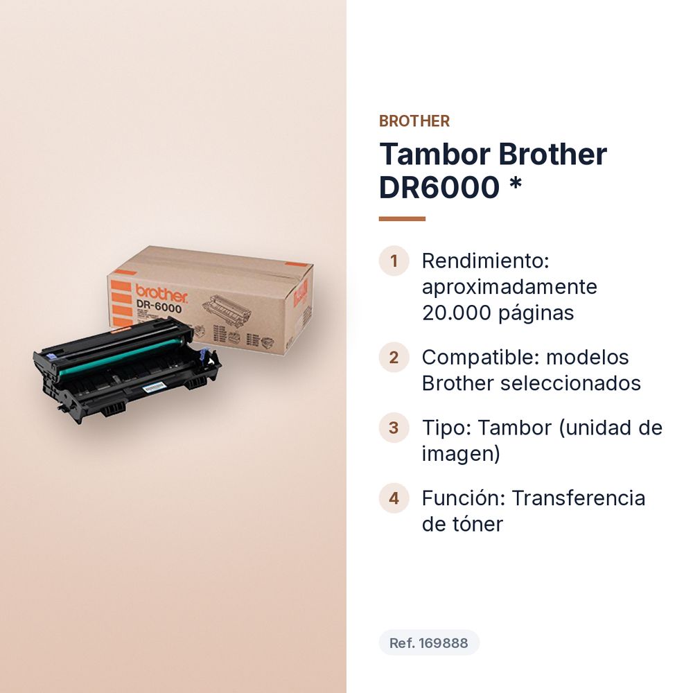 TAMBOR BROTHER DR6000  * - características principales