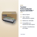 TAMBOR FOTOCONDUCTOR EPSON S051099 * - características principales