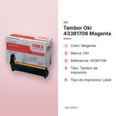 TAMBOR OKI 43381706 MAGENTA - características principales
