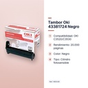 TAMBOR OKI 43381724 NEGRO - características principales