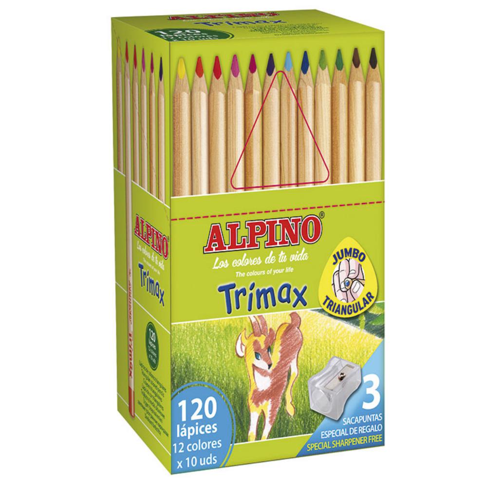 LÁPICES DE COLORES ALPINO TRIMAX CLASSPACK 120 COLORES