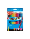 LÁPICES DE COLORES MAPED TRIANGULARES 18 COLORES