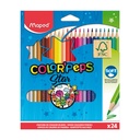 LÁPICES DE COLORES MAPED TRIANGULARES 24 COLORES