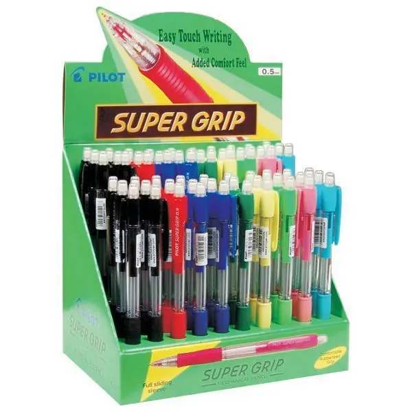 PORTAMINAS PILOT SUPER GRIP 0,5MM EXPOSITOR