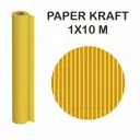 PAPEL KRAFT AMARILLO ROLLO 1x10M 65G
