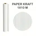 PAPEL KRAFT BLANCO ROLLO 1x10M 65G