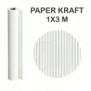 PAPEL KRAFT BLANCO ROLLO  1x3M 65G