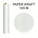 PAPEL KRAFT BLANCO ROLLO 1x5M 65G