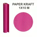 PAPEL KRAFT FUCSIA ROLLO 1x10M 65G