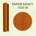PAPEL KRAFT NARANJA ROLLO 1x25M 65G