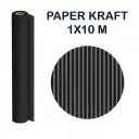 PAPEL KRAFT NEGRO ROLLO 1x10M 65G