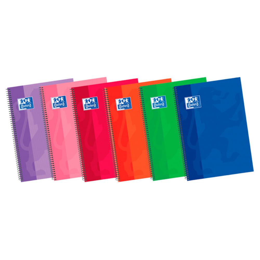 BLOC OXFORD FOLIO ESPIRAL RAYADO HORIZONTAL 80 HOJAS 90 G/M² TAPA EXTRADURA
