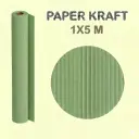 PAPEL KRAFT VERDE ROLLO 1x5M 65G