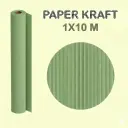 PAPEL KRAFT VERDE ROLLO 1x10M 65G