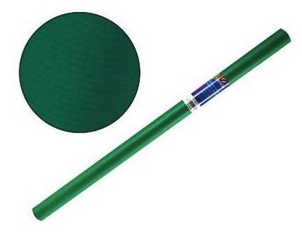 PAPEL KRAFT VERDE OSCURO – ROLLO 1 x 10 m – 65 g/m² – MANUALIDADES Y EMBALAJE