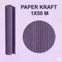 PAPEL KRAFT VIOLETA ROLLO 1x50M 65G